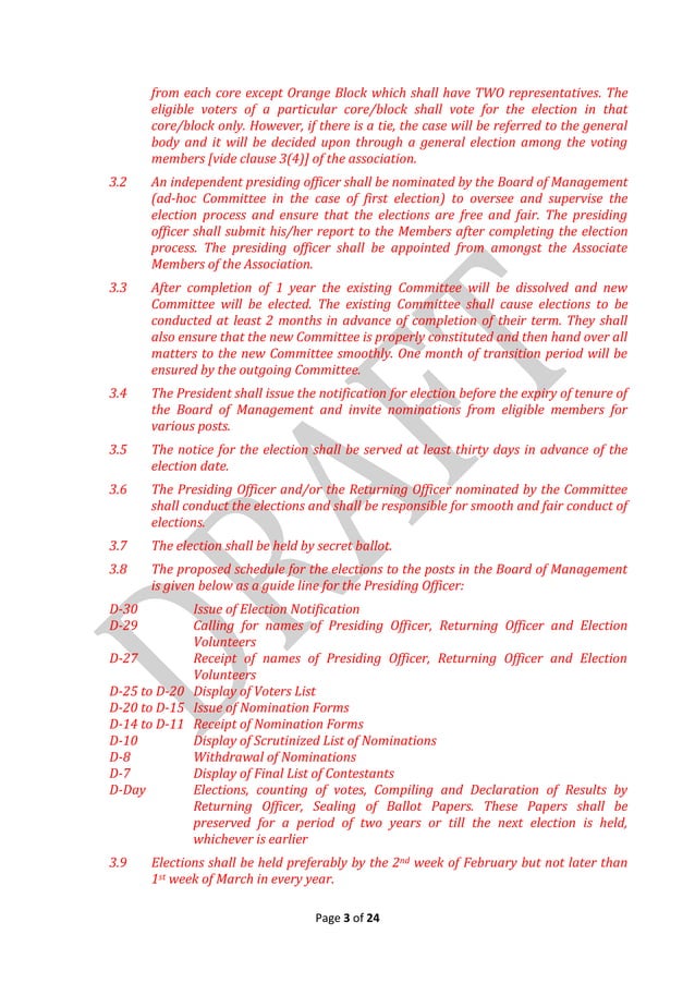 Draft Copy of bye laws kamal residency 10th march12