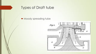 Types of Draft tube
 Moody spreading tube
 