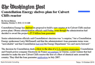 Tokyo, 13 October 2010Mycle Schneider Consulting               