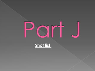 Shot list
 