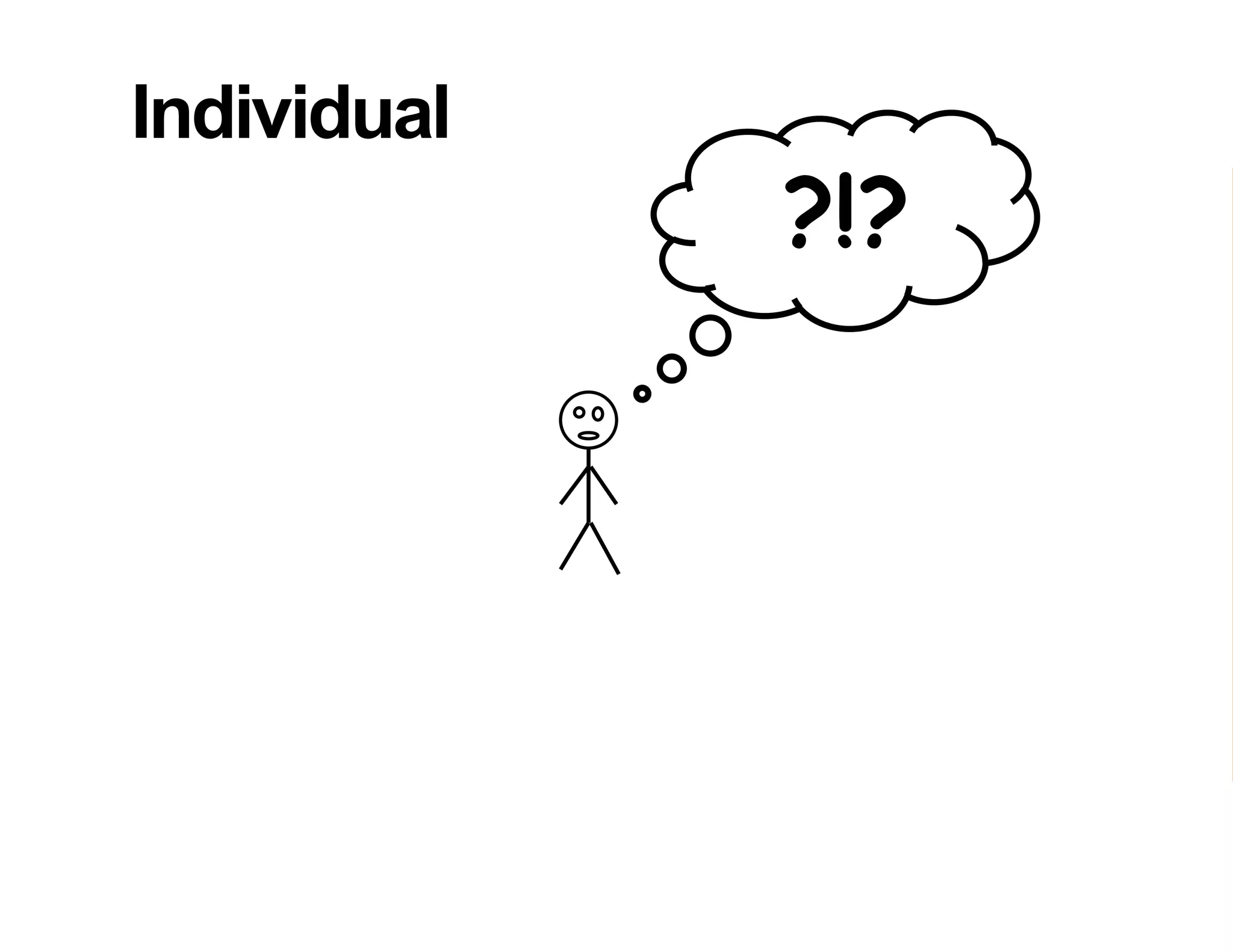 Individual Population
?!?
 