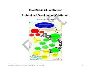 Good Spirit School Division Professional Development Plan 2013-2018 1
Good Spirit School Division
Professional Development Continuum
September 2013 to June 2018
 