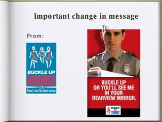 Important change in message From: To: 