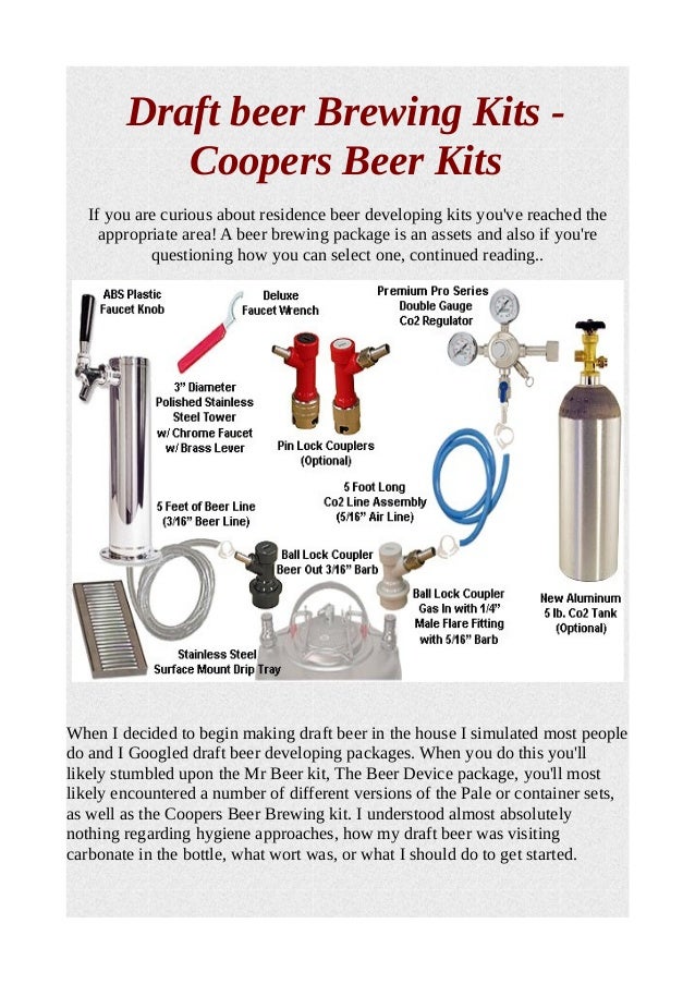 Draft beer brewing kits coopers beer kits