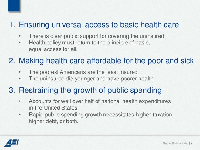 Universal health care not best option