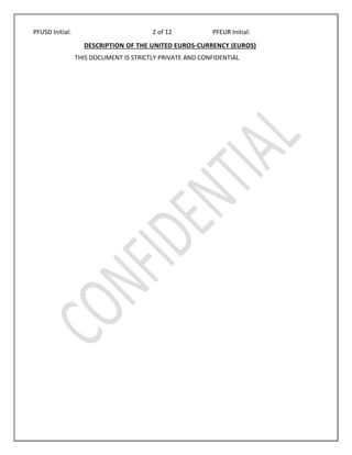 DRAFT CONTRACT USD VS EURO UNCONDITIONAL MT103 | PDF