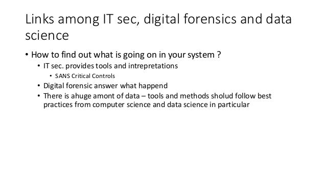 draft current state of digital forensic and data science forensic computer science