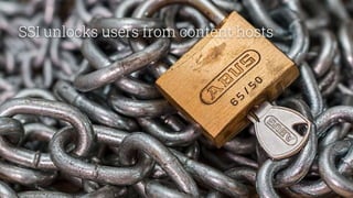 SSI unlocks users from content hosts
 