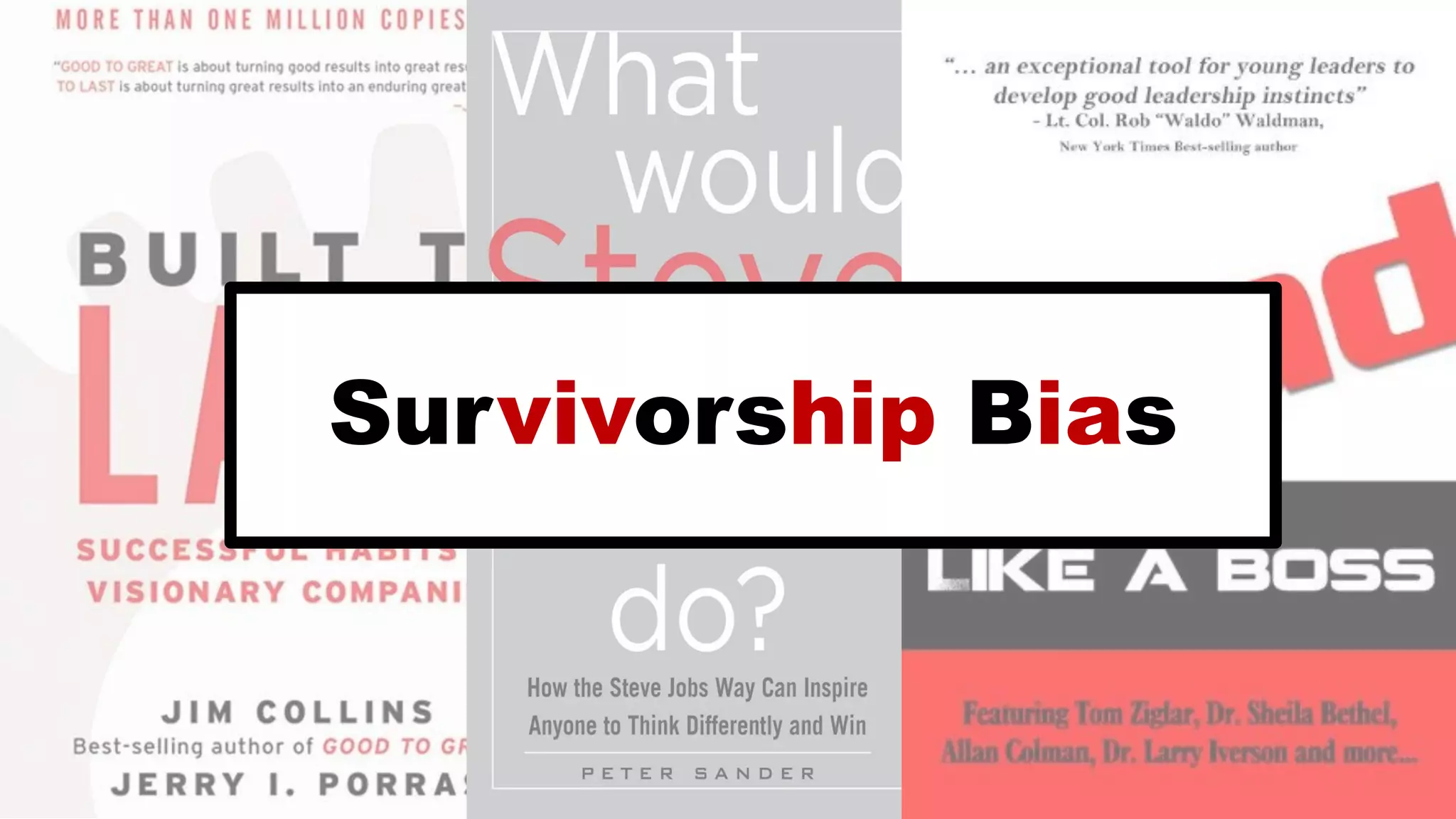 7
Click to edit Master title style
Survivorship Bias
 