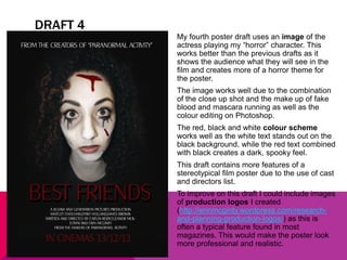 Poster First Draft Example Draft film posters | PPTX