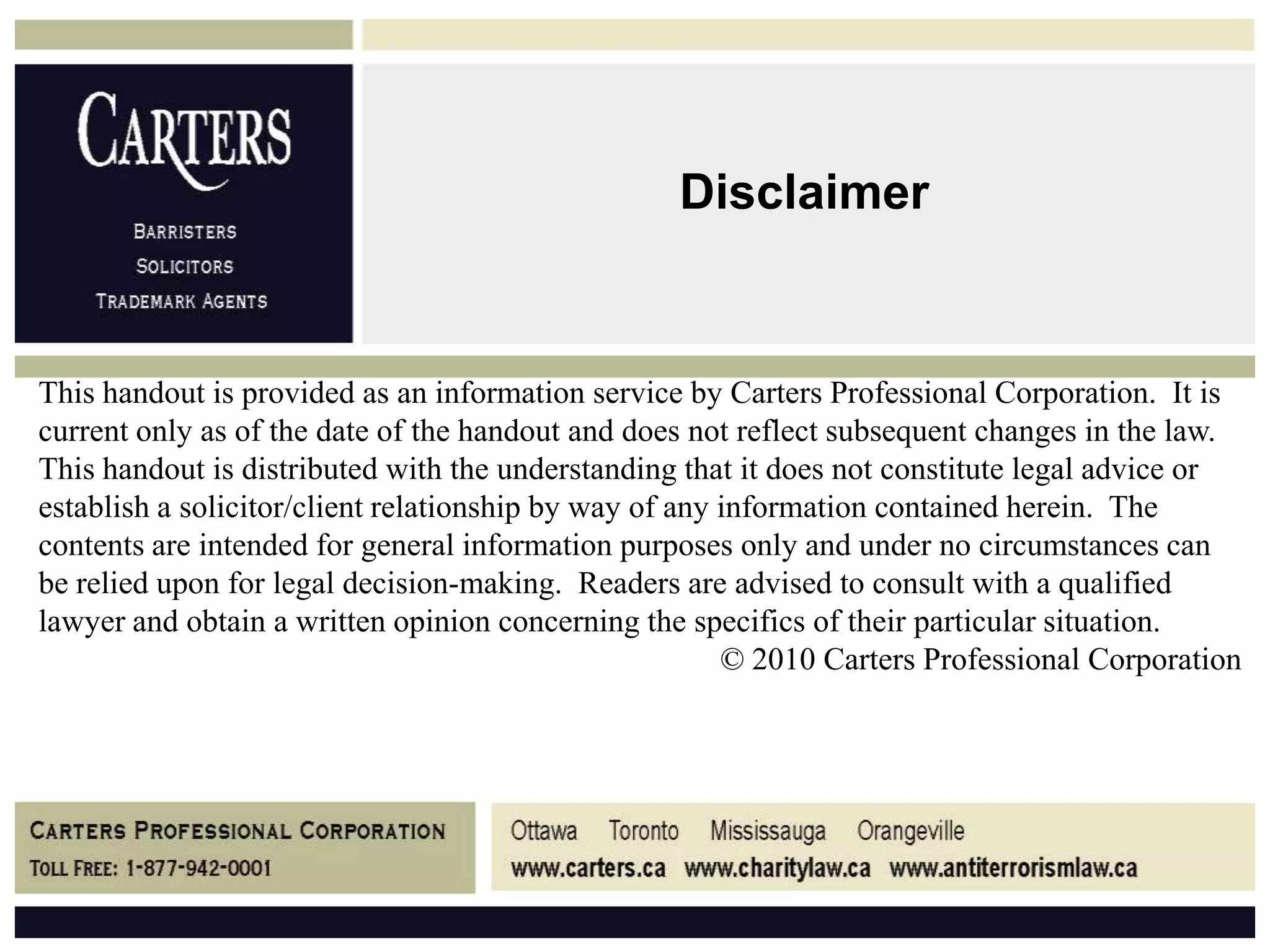 Can make amendments to its articles, letters patent or memorandum or articles of association, at the same time as applying for continuance (s.211(2))Continuing under the ONCAExisting OCA corporations will be required to continue under the ONCA within 3 years of it coming into force (s. 207)Social clubs with share capital will have 5 years (s.211)OCA corporations can, by articles of amendment, amend any provision in its letters patent, supplementary letters patent, by-laws or special resolution to bring the provision into conformity with the ONCA (s.207)39