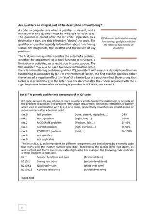 International Classification of Functioning, Disability and Health (ICF ...