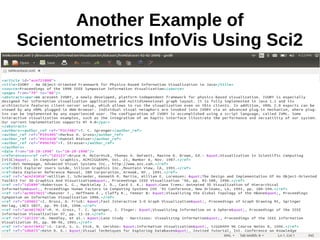 Another Example of
Scientometrics InfoVis Using Sci2
 