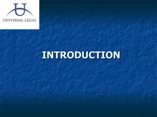 INTRODUCTION 