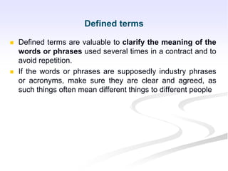 Drafting-of-Commercial-Contracts presentation | PDF