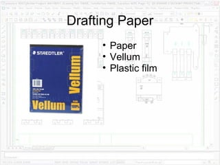 Drafting Paper Paper Vellum Plastic film 