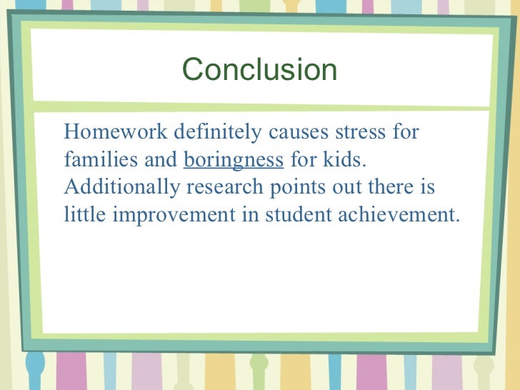 Homework vs no homework facts picture
