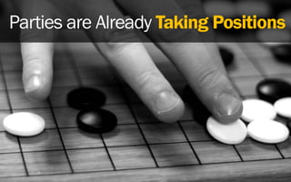 Parties are Already Taking Positions
 