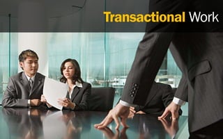 Transactional Work
 