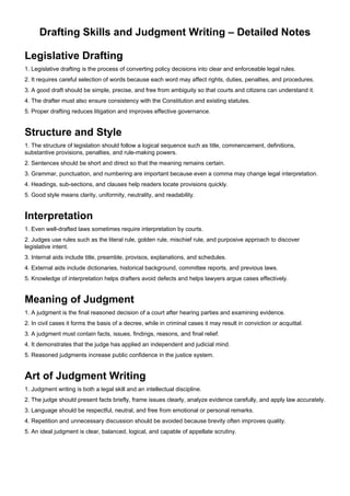 Legislative Writing Sample Comprehensive Guide to Legislative Drafting and Judgment Writing Skills ...