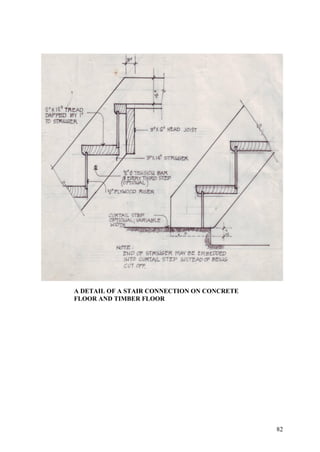 A DETAIL OF A STAIR CONNECTION ON CONCRETE
FLOOR AND TIMBER FLOOR

82

 