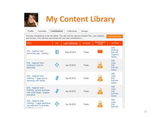 Organize Content Collections




23
 