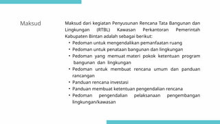 Usulan Rtbl Draft Laporan Akhir RTBL Kabupaten Bintan 2021.pptx