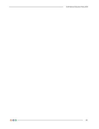 Draft National Education Policy 2019
43
 