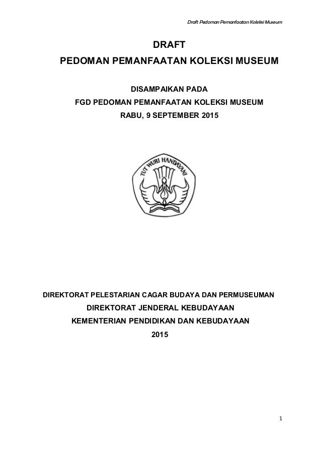 Draft pedoman hasil fgd