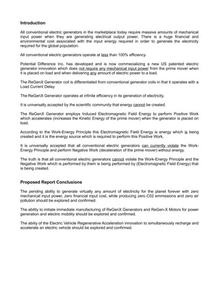 Draft ReGenX Generator Innovation Technology and Commercialization ...