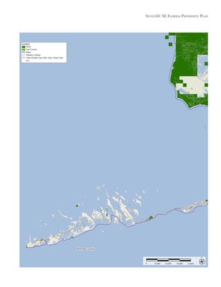 Seven50: Se Florida ProSPerity Plan
18,000’ 36,000’ 54,000’ 72,000’0
Monroe County
LEGEND
Parks
Golf Courses
Water
Wetland or Marsh
Trails (Paddle Trails, Bike Trails, Hiking Trails,
etc.)
 