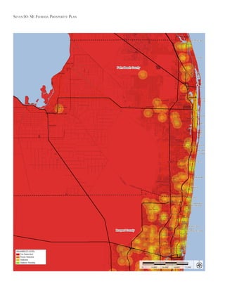 Seven50: Se Florida ProSPerity Plan
18,000’ 36,000’ 54,000’ 72,000’0
Palm Beach County
Broward County
WALKABILITY LEVEL
Car-Dependent
Rarely Walkable
Walkable
Walkers’ Paradise
 