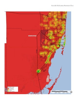 Seven50: Se Florida ProSPerity Plan
18,000’ 36,000’ 54,000’ 72,000’0
Miami-Dade County
WALKABILITY LEVEL
Car-Dependent
Rarely Walkable
Walkable
Walkers’ Paradise
 