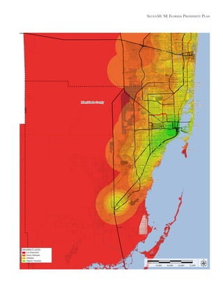 Seven50: Se Florida ProSPerity Plan
18,000’ 36,000’ 54,000’ 72,000’0
Miami-Dade County
WALKABILITY LEVEL
Car-Dependent
Rarely Walkable
Walkable
Walkers’ Paradise
 