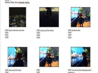 Draft storyboard