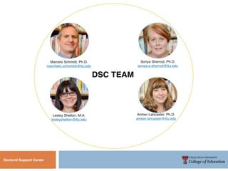 Doctoral Support Center
 