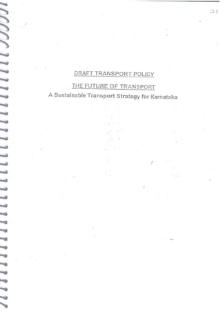 Draft Transport Policy