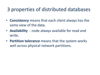 consistency   availability




partition-tolerance
 