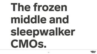 The frozen
middle and
sleepwalker
CMOs.13
 