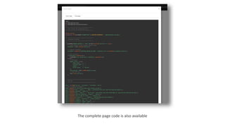 The complete page code is also available
 