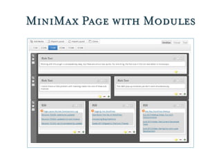 MiniMax Page with Modules
 