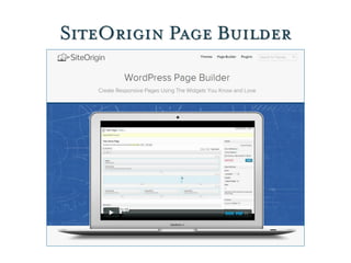 SiteOrigin Page Builder
 