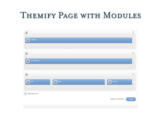 Themify Page with Modules
 