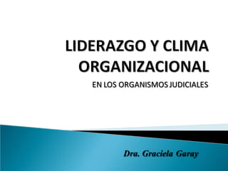 Dra. Graciela Garay
EN LOS ORGANISMOS JUDICIALES
 