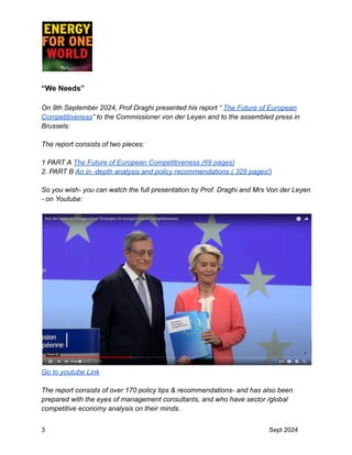 Draghi's The Future of European Competitiveness Report - _ We needs ...