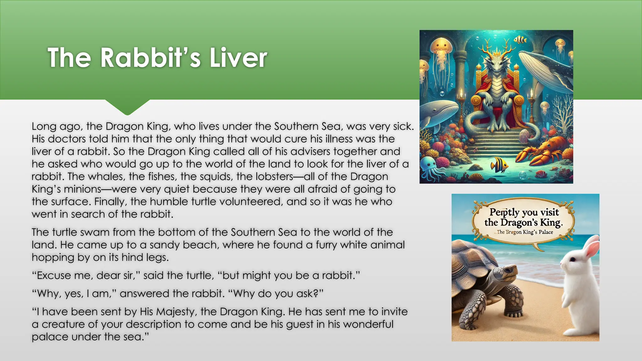 Dragon and Rabbit story with moral lesson.pptx