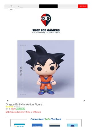  0 ITEMS
LOG IN
Color
Guku 2 No Box
Sale Ends Once The Timer Hits Zero!
Dragon Ball Mini Action Figure
     46 reviews
$34.49 $21.49 SAVE $13.00
 Estimated delivery time 7-30 days
USD
 