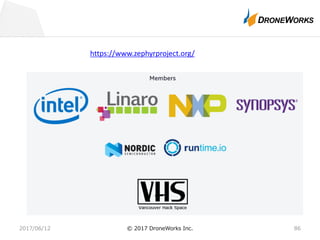 2017/06/12 © 2017 DroneWorks Inc. 86
https://www.zephyrproject.org/
 