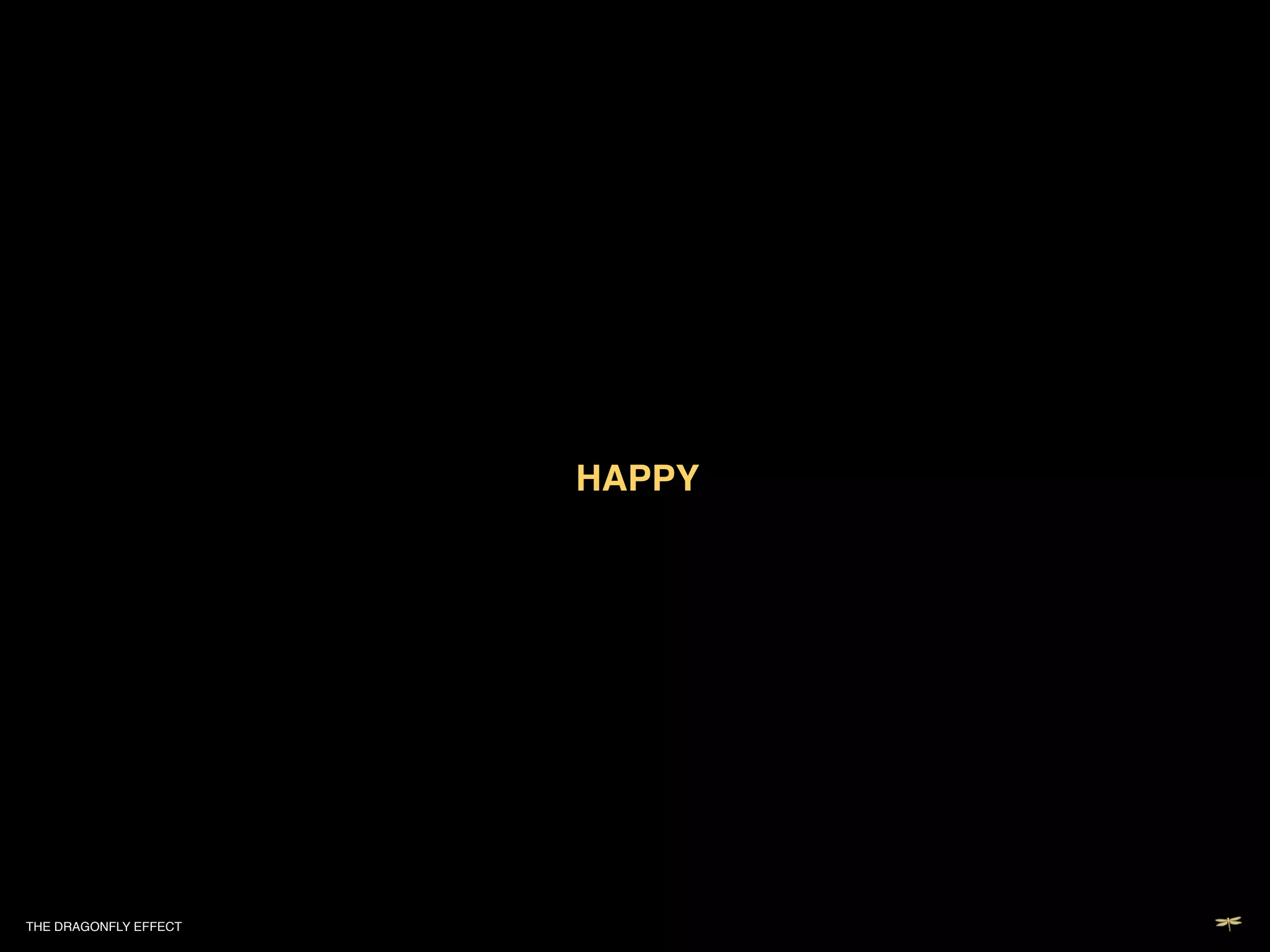 HAPPY!




THE DRAGONFLY EFFECT   !
 