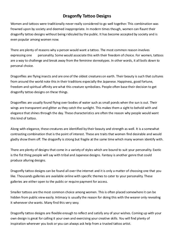 Dragonfly Tattoo Designs Dragonfly Tattoo Designs